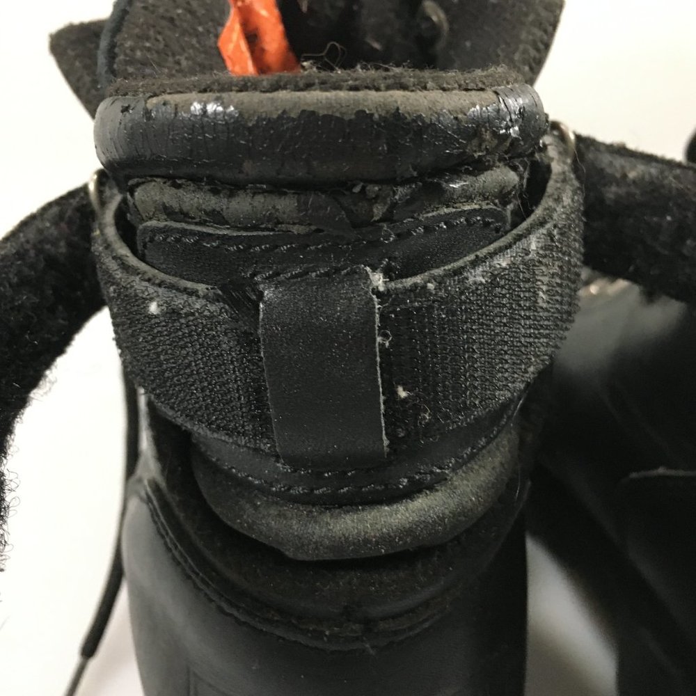 Harley Davidson 8 Black Leather Motorcycle Ankle Boots 91017 - Picture 8 of 9